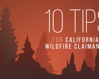 10 Tips for California Wildfire Claimants